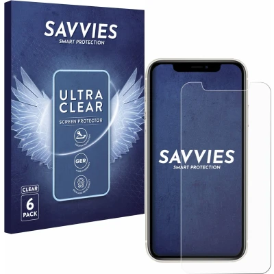 Afbeelding van Savvies (6 Stuks) Schermbeschermer voor Apple iPhone 11 Screen Protector Ultra Transparant