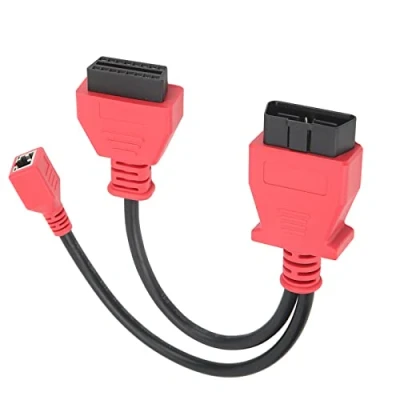 Afbeelding van OBD2 kabeladapter, Programmeerkabelconnector Ethernet OBDII diagnosescanneradapterkabel voor Autel MS908 PRO MS908S MaxiSys Elite IM608 F chassis