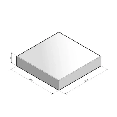 Afbeelding van Kijlstra Betontegel 30x30x6 Cm Grijs KOMO Voorzien van een normale facetrand 5 mm