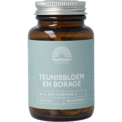Afbeelding van Mattisson HealthStyle Teunisbloem en Borage Capsules 60CP
