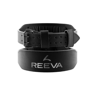 Afbeelding van Reeva Lifting Belt van Microfiber Leer Halterriem 6 mm Zwart S