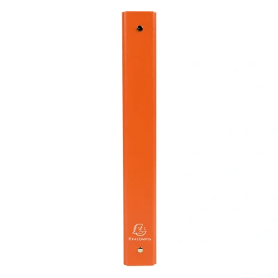 Afbeelding van Exacompta ref. 51374SE 1 Overtrokken PP ringband met harde omslag 4 ronde ringen diameter 30 mm 40 rug Afmetingen: 32 x 26 cm Formaat A4 Kleur : oranje