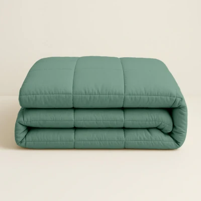 Afbeelding van Dekbed Zonder Overtrek Stone Washed Groen Machine wasbaar 2 Persoons 200x200