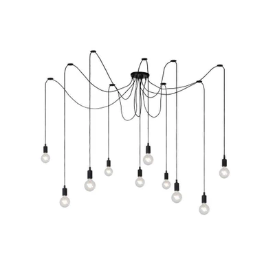 Afbeelding van Lucide FIX Hanglamp 10xE27 Zwart