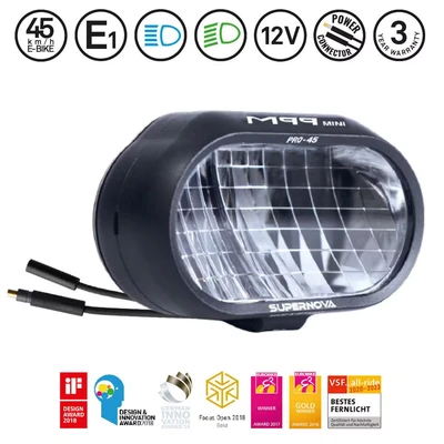 Afbeelding van SUPERNOVA M99 Mini 45 Koplamp voor e bike, E1