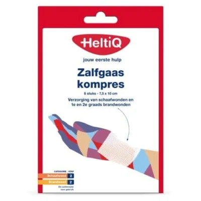 Afbeelding van Heltiq Zalfgaaskompres 10cmx7.5