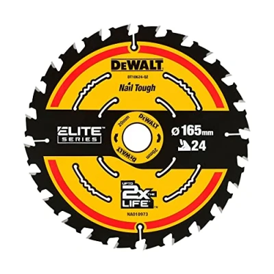 Afbeelding van DeWalt DT10624 Extreme Cirkelzaagblad 165 x 20 24T Hout (Met Nagels)