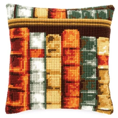 Afbeelding van Vervaco Boeken kruissteekkussen, Stramin, wit, 40 x 0,3 cm