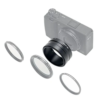 Afbeelding van JJC Metalen Lens Filter Adapter Ring voor RICOH GR IIIx GR3x Camera met GT 2 Tele Conversie Lens, Vervanging GA