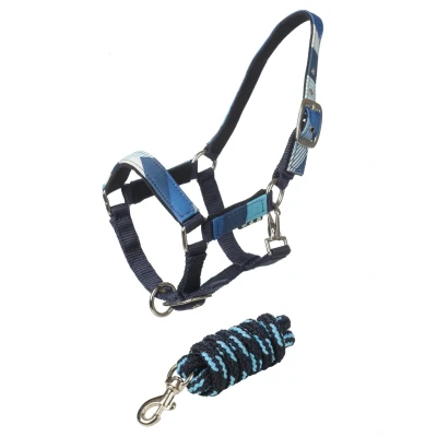 Afbeelding van MHS Turnout halster set Mini Jaarling Blue Arrow