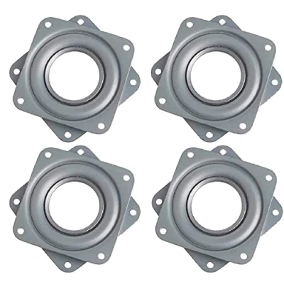 Afbeelding van Gamrong Draaiplateau, 4 stuks, 360 graden kogellagers, 7,6 cm, draaibare lagerplaat voor stoelen, meubels, tv rek, keukenrek