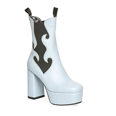 Afbeelding van LAMODA Feelings platform enkellaarzen, EU 40, Blue PU., 40