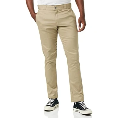 Afbeelding van Dickies, Heren, Dickies werkbroek, strakke rechte pasvorm, beige (desert sand), 38W x 30L