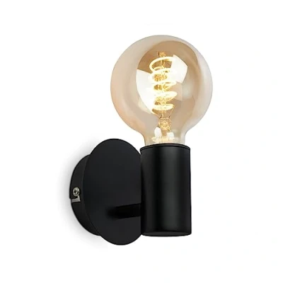 Afbeelding van BRILONER Wandlamp KOSOL 10 cm excl. E27 max. watt IP44 spatwaterdicht zwart