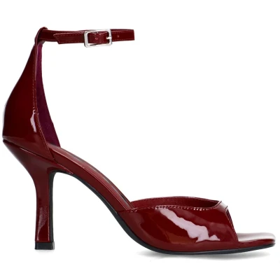 Afbeelding van Sacha lak sandalettes bordeaux