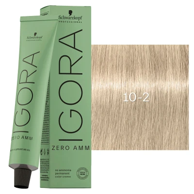 Afbeelding van Schwarzkopf Igora Zero Amm 10 2 Ultra Blonde Ash 60 ml