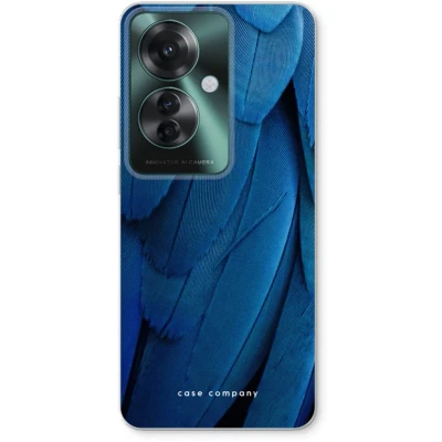 Afbeelding van Case Company® hoesje geschikt voor Oppo Reno 11 F Pauw Soft Cover Telefoonhoesje Bescherming aan alle Kanten en Schermrand