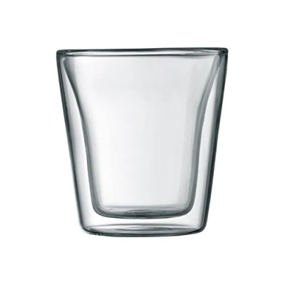 Afbeelding van Bodum set van 2 dubbelwandige canteen glazen 0,1 l transparant