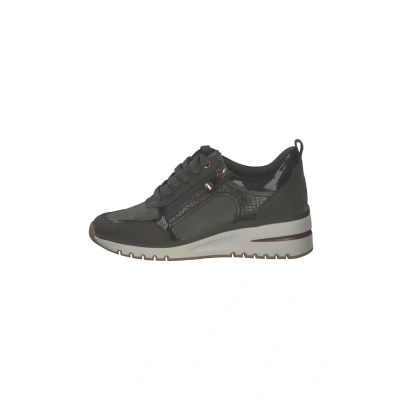 Afbeelding van Marco Tozzi Sportieve veterschoenen, Dames, Maat: 42, Khaki comb Kunststof