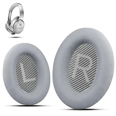 Afbeelding van Premium Ear Pad Replacement for Bose Headphones Earpads, Compatible with QuietComfort 35 ii /QC35 /QC25 /QC2 /QC15 /Ae2 /Ae2i /Ae2w /SoundTrue &amp; SoundLink, by Krone Kalpasmos Silver