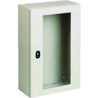 Afbeelding van Schneider electric spacial lege schakelkast staal 1 slot deur hxbxd 400x400x200mm grijs ral7035 poedercoating ip66 ik08 nsys3d4420t