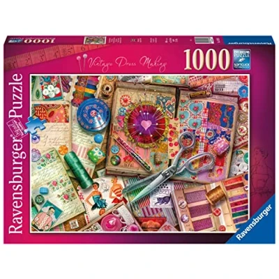 Afbeelding van Ravensburger Aimee Stewart Vintage kleermakerij 1000 stukjes puzzel voor volwassenen en kinderen vanaf 12 jaar