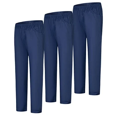 Afbeelding van MISEMIYA Verpakking van 3 stuks unisex sanitaire broek medische uniformen werkbroek Ref. 8312 * stuks, marineblauw 21, 3XL