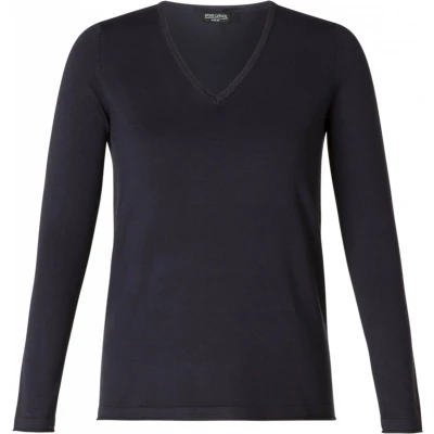 Afbeelding van Base Level Curvy basic longsleeve Anine donkerblauw