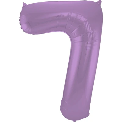 Afbeelding van Folie ballon cijfer 7 Mat Paars Metallic 86cm