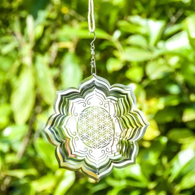 Afbeelding van Levensbloem windspel lotus 15 cm