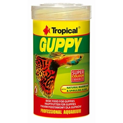 Afbeelding van Tropical Guppy vlokkenvoer voor guppies en levendgeärer, 100 ml