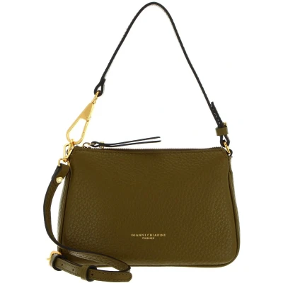 Afbeelding van GIANNI CHIARINI Leren Schoudertas Avondtas Brooke Crossbody Bag Moss Olijfgroen
