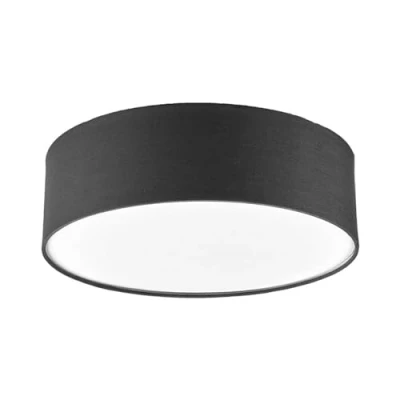 Afbeelding van Lindby plafondlamp 3 lichts Stof, metaal H: 17 cm E27 grijs, wit, mat nikkel