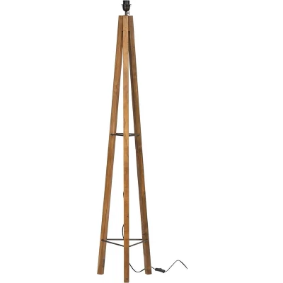 Afbeelding van MUST Living Floorlamp Porto Cristo NATURAL,160x30x30 cm, rustic recycled teakwood, without shade