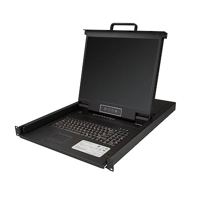Afbeelding van StarTech.com 8 poorts VGA rack monteerbare KVM console voor server 19 1U