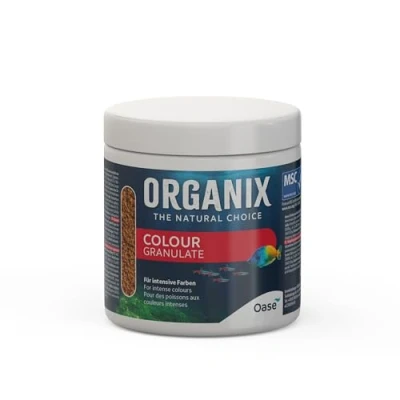Afbeelding van OASE ORGANIX Colour Granulaat 250 ml visvoer in granulaatvorm, aquariumvoer voor intensieve kleurenpracht