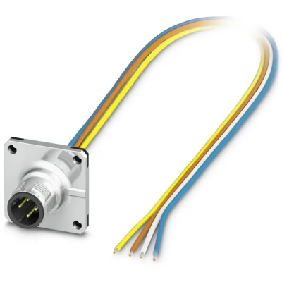 Afbeelding van Phoenix Contact 1440957 Sensor/actuator inbouwconnector M12 Aantal polen: 4 Stekker, inbouw 0.50 m 1 stuk(s)