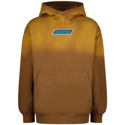 Afbeelding van Vingino hoodie Nyx met printopdruk warm bruin/okergeel