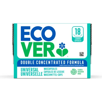 Afbeelding van 8x Ecover Wascapsules Universal Lilac &amp; Rescued Rose 18 stuks