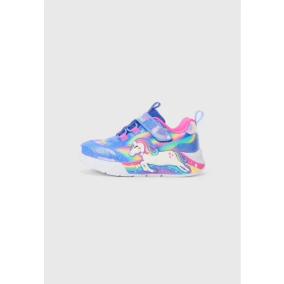 Afbeelding van Skechers Unicorn Chaser Sneaker, Blauw/Multi, 7 UK Kind, Blauw Multi, Child
