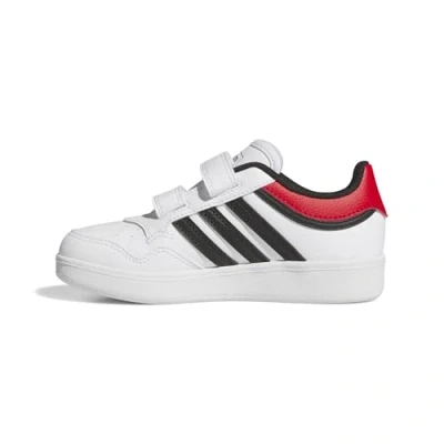 Afbeelding van adidas Uniseks Kind HOOPS 4.0 SHOES, ftwr white/core black/better scarlet, 35 EU