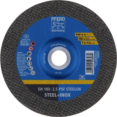 Afbeelding van PFERD EH 180 2,5 PSF STEELOX 61726326 Doorslijpschijf gebogen mm 25 stuk(s) RVS, Staal
