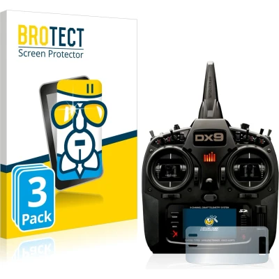 Afbeelding van BROTECT Screenprotector voor Spektrum DX9 Folie Beschermfolie Beschermglas transparant (3 Stuks)