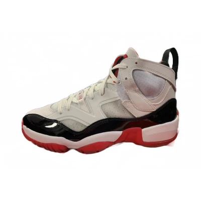 Afbeelding van Jordan Jumpman TWO TREY Sneakers hoog, Heren, Maat: 45, White/black/gym red Leer en textiel