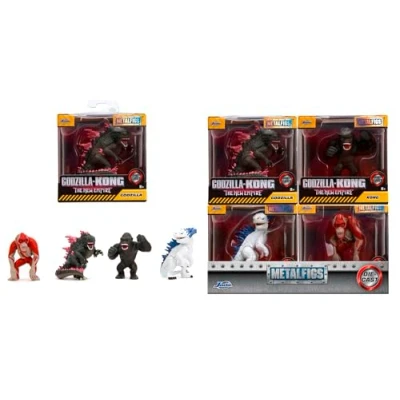 Afbeelding van Simba Figuren van metaal, 7 cm, monsters, Godzilla X Kong, assortiment 4 op display, verschillende modellen