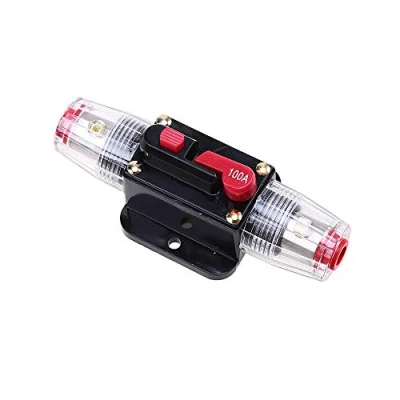 Afbeelding van Mintice 12V 100A Stroomonderbreker Auto Audio Inline Reset zekering Handmatige Zekeringblok Zekeringhouder Bescherming Stereo