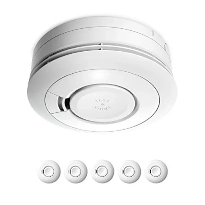 Afbeelding van Ei Electronics Ei650 10 jaar werkende rookmelder, Virtual Bundle Zonder koolmonoxidemelder. 5 Stuk wit