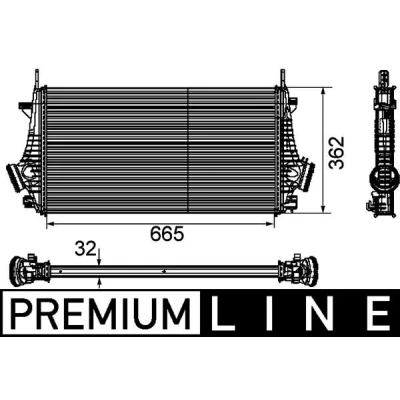 Afbeelding van Mahle Original Interkoeler CI 191 000P