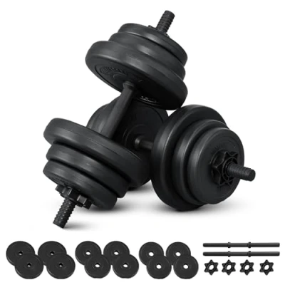 Afbeelding van Halterset / Dumbells 20 kg 2 delig Zandgevuld Halter met Stersluitingen