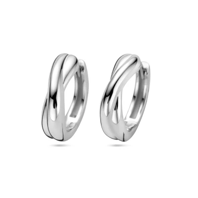 Afbeelding van Zilver Gerhodineerd Klapoorringen 1338803